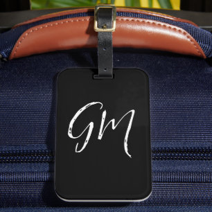 Custom name Initials personalized two letters Luggage Tag