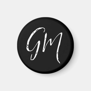 Custom name Initials personalized two letters Magnet