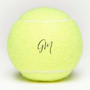 Custom name Initials personalized two letters Tennis Balls