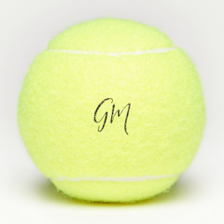 Custom name Initials personalized two letters Tennis Balls
