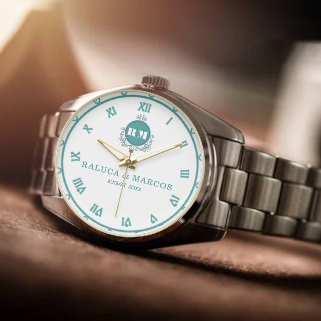 Custom Name & Initials Vintage Style Couple’s  Watch (Creator Uploaded)