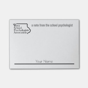 Custom Name Iowa School Psych. Assoc. Post-Its Post-it Notes