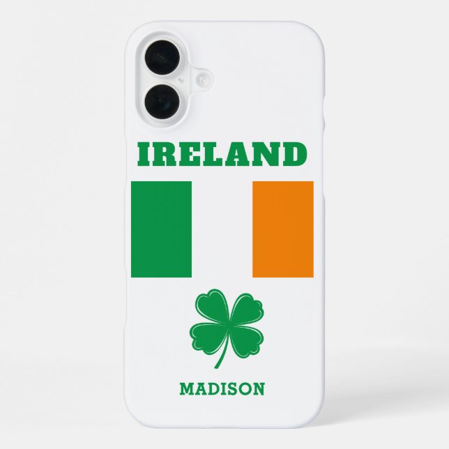 Custom Name Ireland iPhone Case (Back)