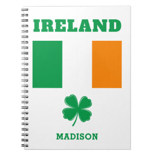 Custom Name Ireland Notebook