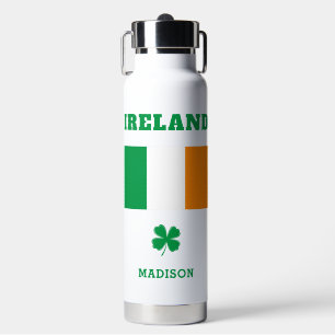 Custom Name Ireland Water Bottle