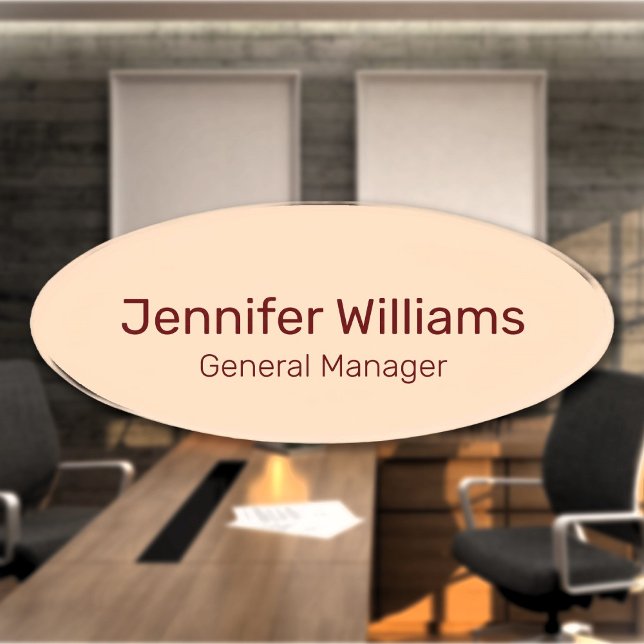 Custom Name Job Title Employee Tag (Creator Uploaded)