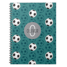 Custom Name Kids Soccer Ball Blue