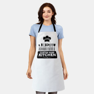 Custom Name Kitchen Chef Design Apron