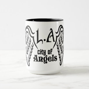 Custom name L.A. Los Angeles mugs