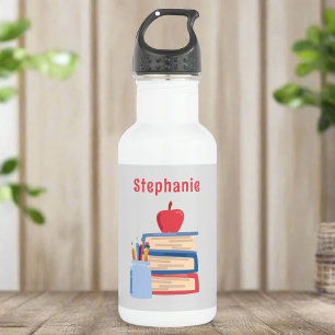 Custom Name l Cute Girly Back to School  532 Ml Water Bottle