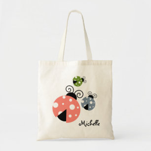 Custom Name Ladybug Tote