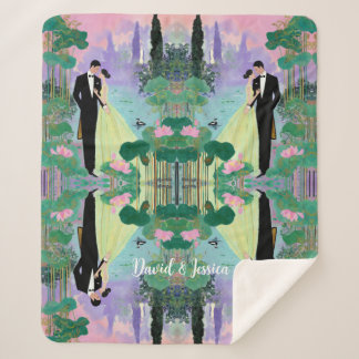 💕 Custom Name Lake Kiss Sherpa Blanket – Cuddle