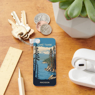 Custom Name Lake Tahoe Keychain