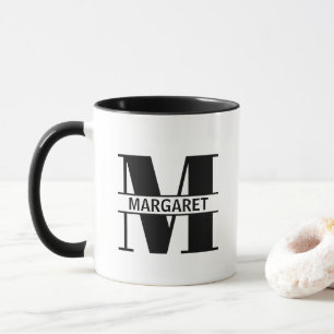 Custom Name Letter 'M' Mug