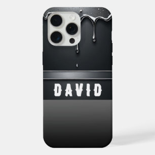 ✨ Custom Name Liquid Flow Dripping Paint Aesthetic iPhone 15 Pro Max Case
