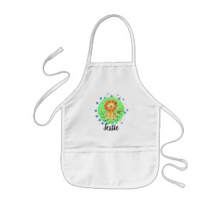 Custom Name Little Lion Childrens Apron