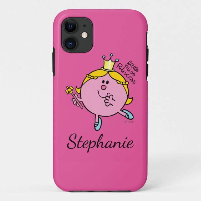 Custom Name Little Miss Princess | Royal Sceptre Case-Mate iPhone Case (Back)