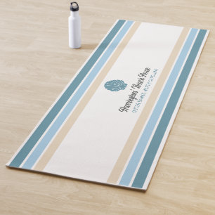 Custom Name & Location Beach House Yoga Mat