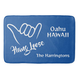 Custom Name, Location & Color Shaka Bath Mat