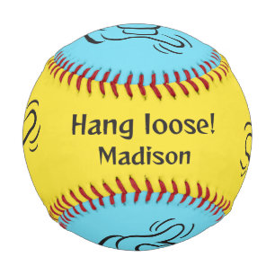 Custom Name, Location & Colour Shaka Baseball