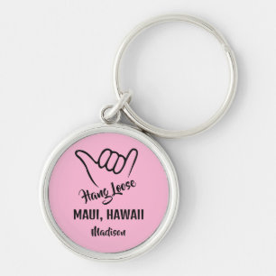 Custom Name, Location & Colour Shaka Keychain