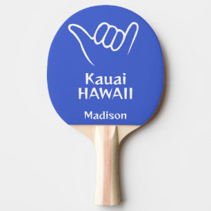 Custom Name, Location & Colour Shaka Ping Pong Paddle