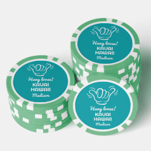 Custom Name, Location & Colour Shaka Poker Chips