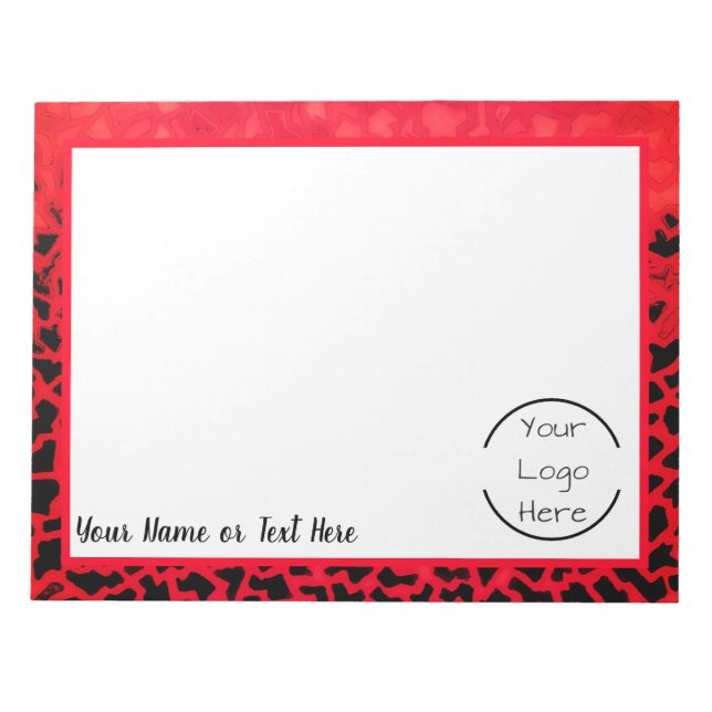 Custom Name - Logo Notepad (Front)