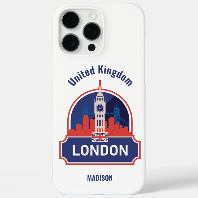 Custom Name London Case-Mate iPhone Case (Back)