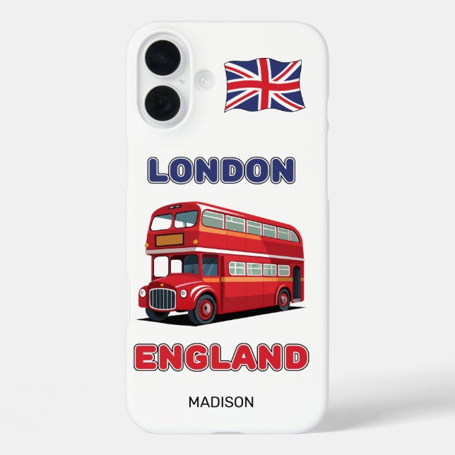 Custom Name London England Case-Mate iPhone Case (Back)