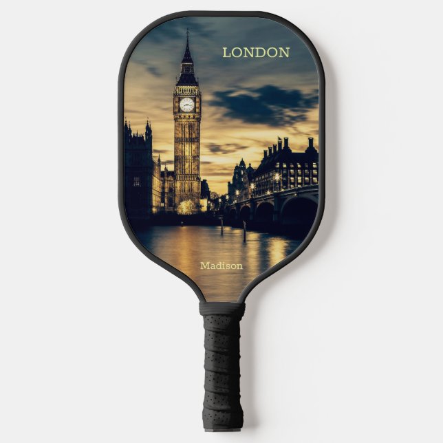 Custom Name London Pickleball Paddle (Front)