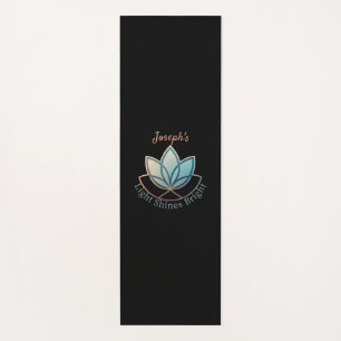 Custom Name Lotus Yoga Mat- [NAME] Shines Bright  Mat