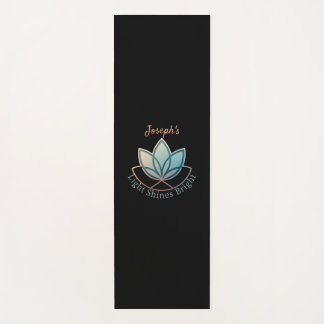 Custom Name Lotus Yoga Mat- [NAME] Shines Bright  Mat