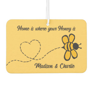 Custom Name Love Bee Air Freshener