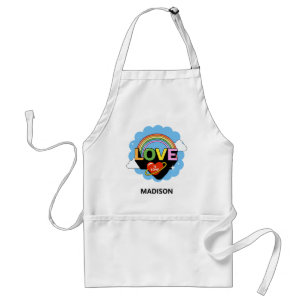 Custom Name "Love Is Love" Standard Apron