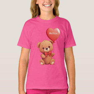 Custom Name Love Teddy T-Shirt