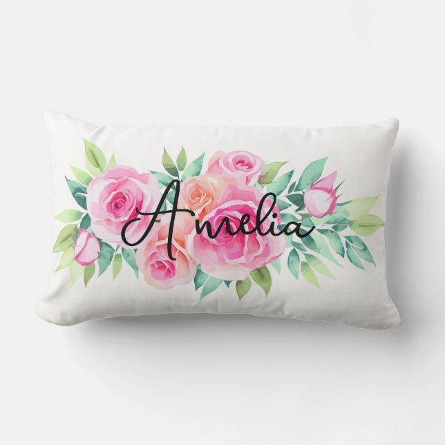 Custom Name Lumbar Pillow (Front)