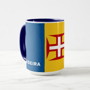 Custom Name Madeira Flag Mug