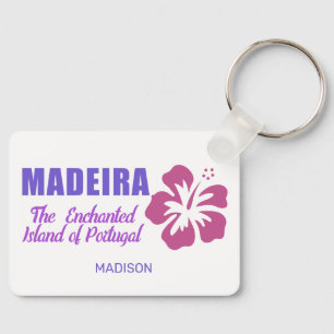 Custom Name Madeira Keychain