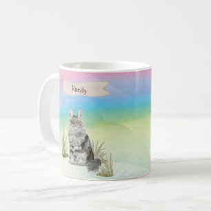 Custom Name Maine Coon Cat Pet Coffee Mug