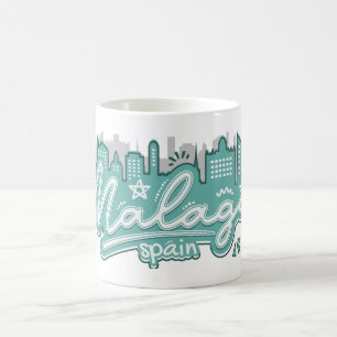 Custom Name Malaga Spain Coffee Mug