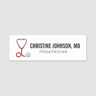 Custom Name   Medical Stethoscope   Doctor Nurse Tag