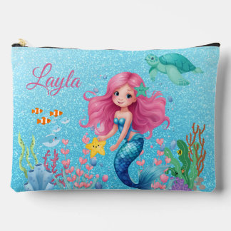 Custom Name Mermaid Makeup Bag