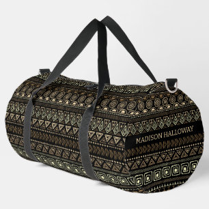 Custom Name Mexican / Aztec Pattern Duffle Bag