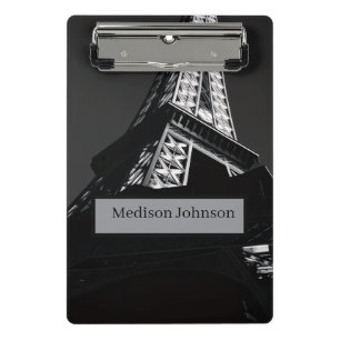Custom Name Minimal Business Card Design Mini Clipboard