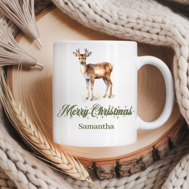 Custom Name Minimalist Christmas Mug Gift (Custom Name Minimalist Christmas Mug Gift)