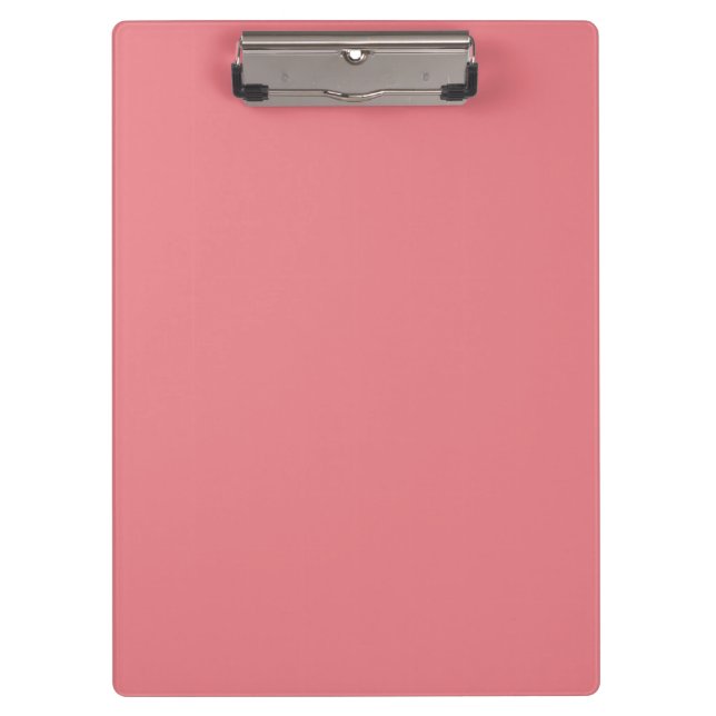 Custom Name Minimalist One Colour  Clipboard (Front)