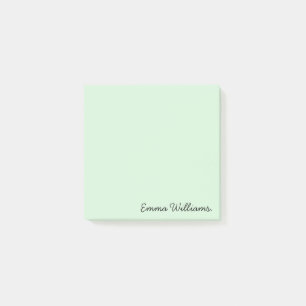 Custom Name Minimalist Personalized Pastel Colour Post-it Notes
