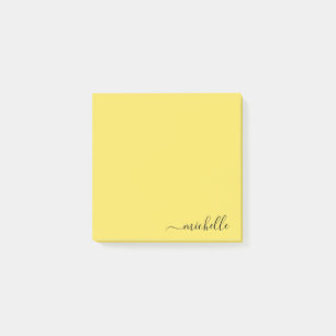 Custom Name Minimalist Personalized Pastel Colour Post-it Notes