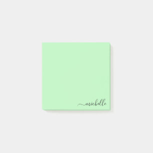 Custom Name Minimalist Personalized Pastel Colour Post-it Notes